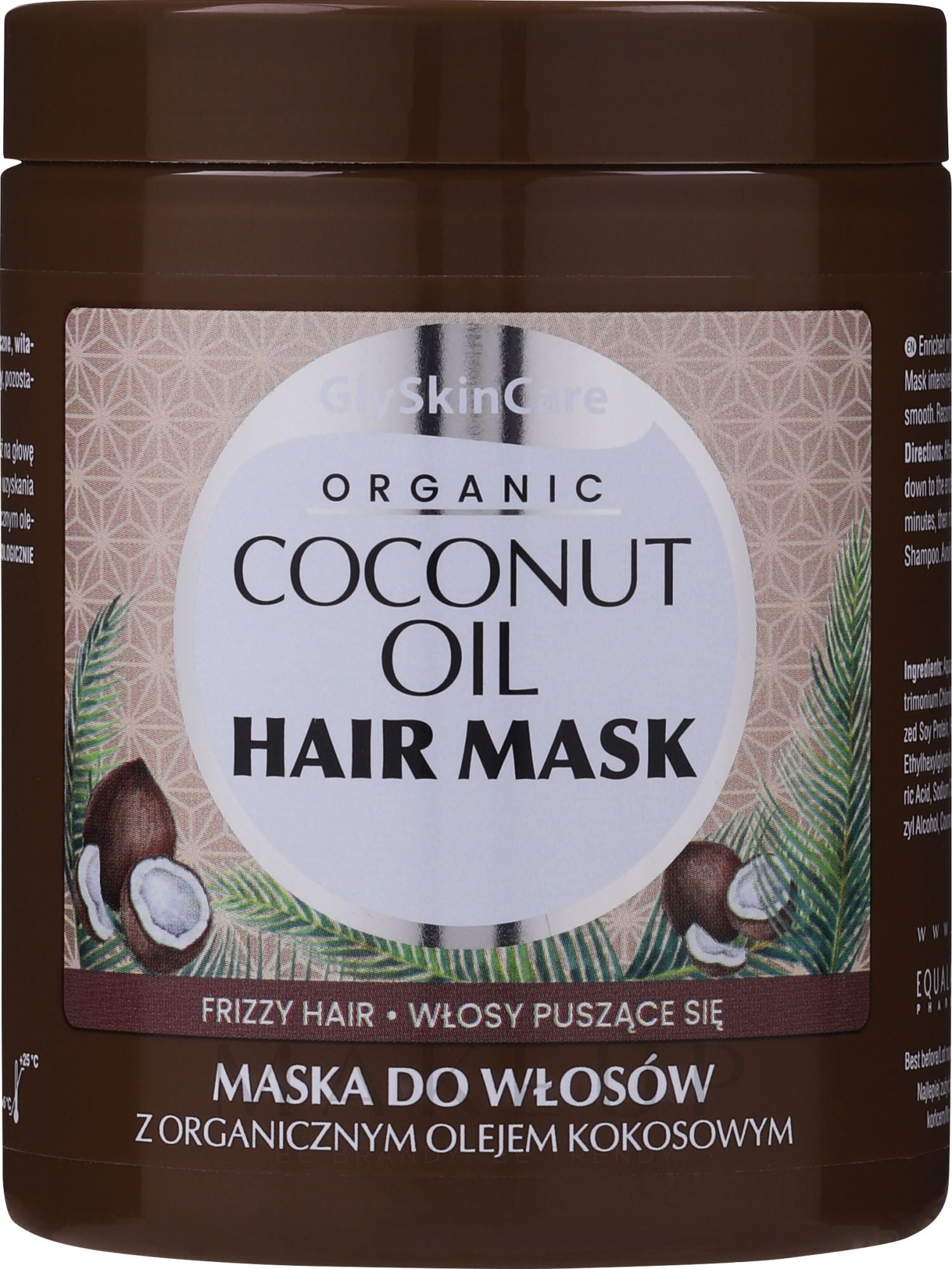 Haarmaske mit Bio Kokosöl - GlySkinCare Coconut Oil Hair Mask — Bild 300 ml