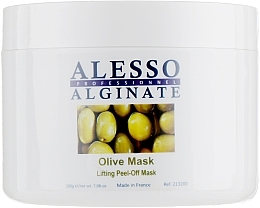 Straffende Alginat-Gesichtsmaske mit Olivenblättern-Extrakt - Alesso Professionnel Alginate Olive Peel-Off Lifting Mask  — Bild N1