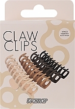 Haarspangen in Nude-Farben 4 St. - Framar Claw Clips Neutral — Bild N2