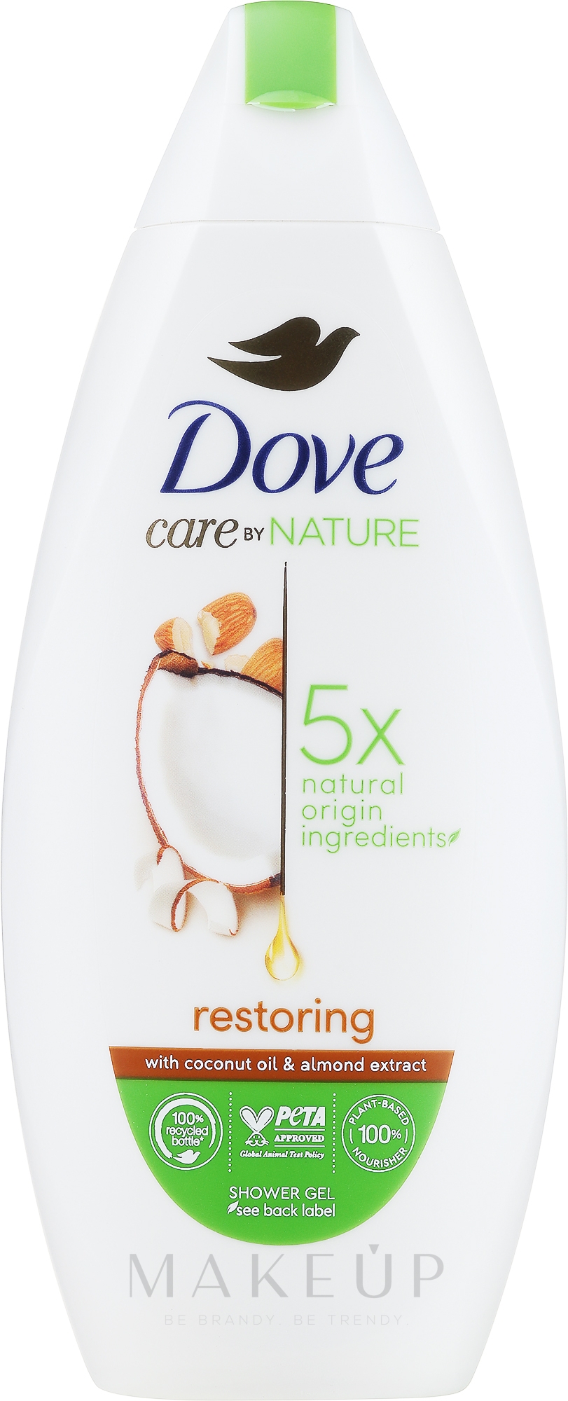 Pflegedusche mit Kokos- und Mandelduft - Dove Nourishing Secrets Restoring Ritual Shower Gel — Bild 225 ml