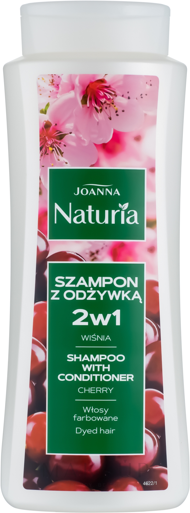 Shampoo & Conditioner für gefärbtes Haar mit Kirsche - Joanna Naturia Shampoo With Conditioner With Cherry — Bild 500 ml