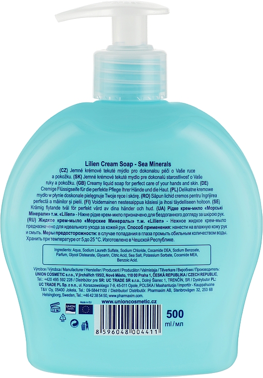 Flüssige Creme-Seife Meeresmineralien - Lilien Sea Minerals Cream Soap — Bild N2