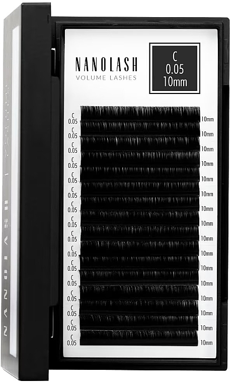 Falsche Wimpern C 0.05 (10 mm) - Nanolash Volume Lashes — Bild N1
