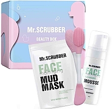 Set - Mr.Scrubber Mattifying Daily Care (f/mask/100g + f/mousse/150ml + brush/1/pcs) — Bild N1