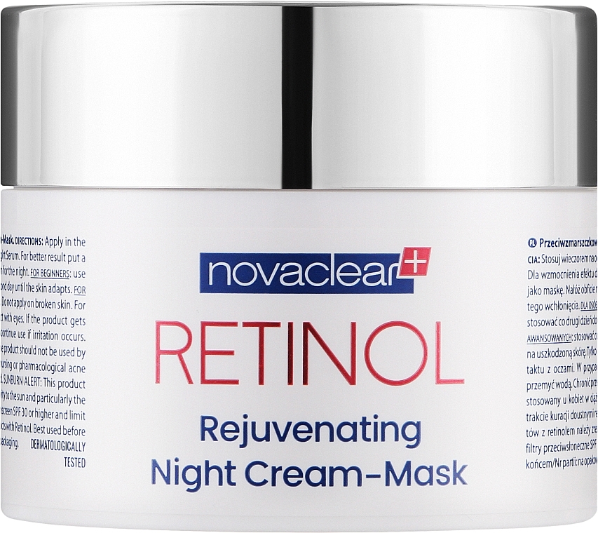 Verjüngende Nachtcrememaske für das Gesicht - Novaclear Retinol Rejuvenating Night Cream-Mask — Bild N1