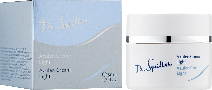 Leichte und beruhigende Gesichtscreme für irritierte, gereizte und empfindliche Haut mit Azulen - Dr. Spiller Azulen Cream Light — Bild N2