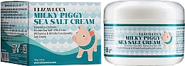 Aufhellende Anti-Falten Gesichtscreme mit Meersalz und Kollagen - Elizavecca Face Care Milky Piggy Sea Salt Cream — Bild N2