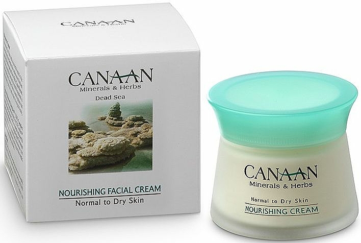Pflegende Gesichtscreme für normale und trockene Haut mit Mineralien und Kräutern aus dem Toten Meer - Canaan Minerals & Herbs Nourishing Facial Cream Normal to Dry Skin