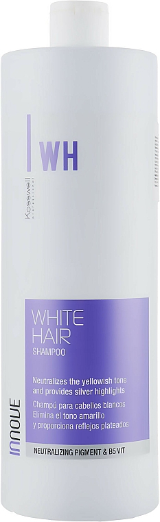 	Shampoo-Neutralisator gegen Gelbstich - Kosswell Innove Professional White Hair Shampoo — Bild N3