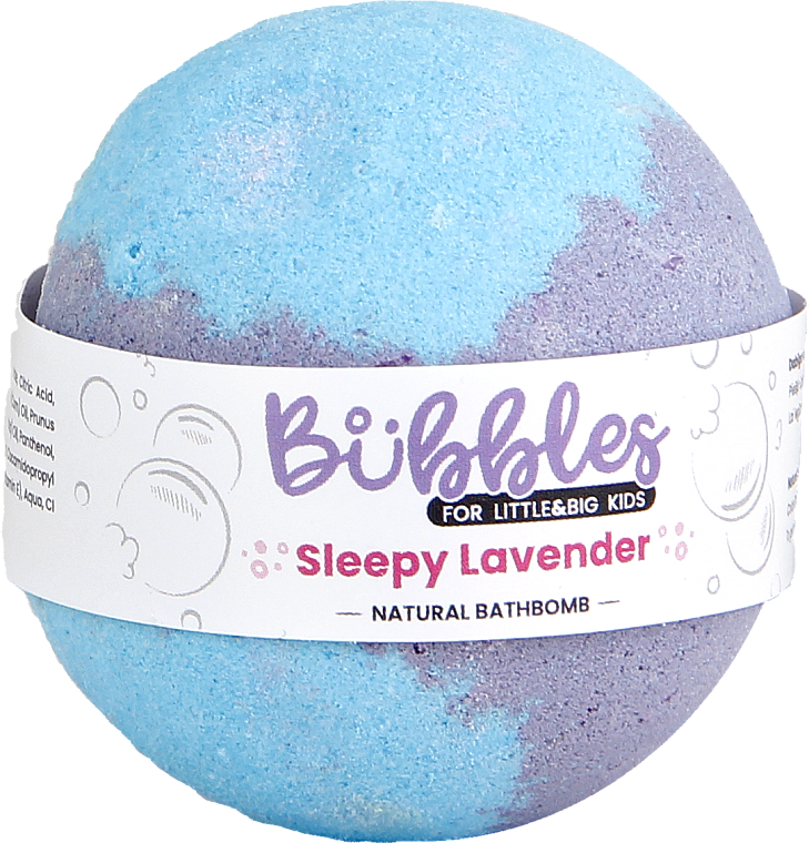 Badebombe Schläfriger Lavendel - Bubbles Natural Bathbomb Sleepy Lavander — Bild N1