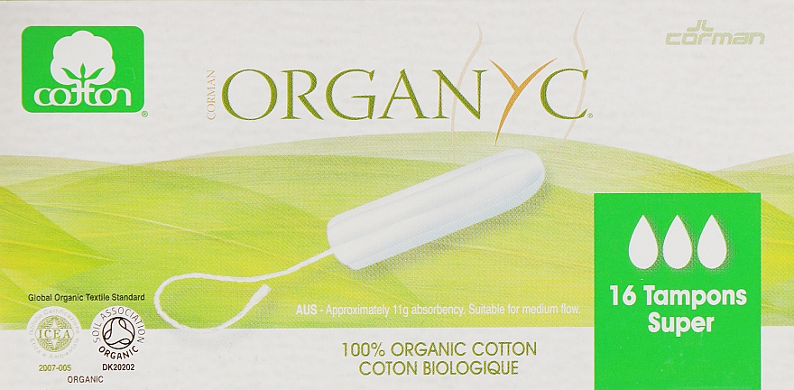 Tampons aus Bio-Baumwolle 16 St. - Corman Organyc Digital Super — Bild N1