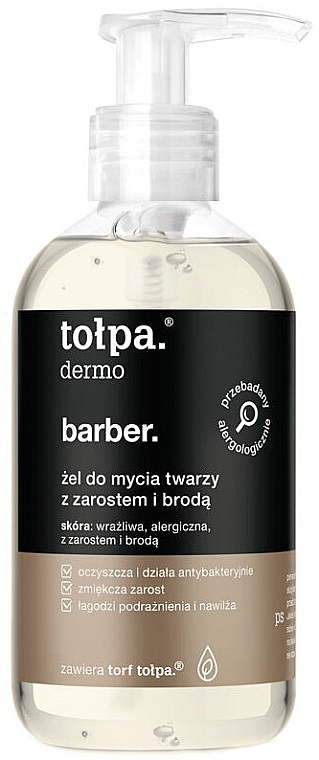 Bartpflegeset - Tolpa Dermo Barber. (Bartgel 150ml + Bartöl 40ml + Bartlotion 50ml)  — Bild N3