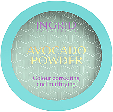 Düfte, Parfümerie und Kosmetik Gesichtspuder mit Avocado - Ingrid Cosmetics Avocado Powder Colour Correcting And Mattifying