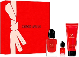 Düfte, Parfümerie und Kosmetik Giorgio Armani Si Passione - Duftset (Eau de Parfum 50ml + Eau de Parfum Mini 7ml + Körperlotion 75ml) 
