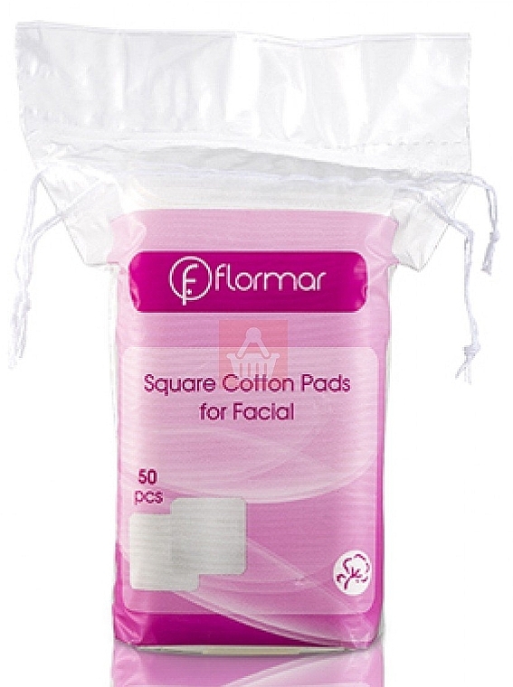 Kosmetische Tampons - Flormar Square Cotton Pads for Facial — Bild N1