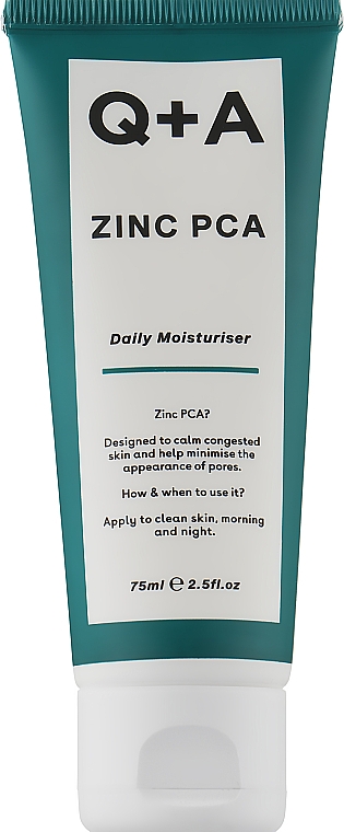 Gesichtscreme mit Zink und pflanzlichen Extrakten - Q+A Zinc PCA Daily Moisturiser — Bild N1
