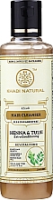 Düfte, Parfümerie und Kosmetik Natürliches Shampoo ohne SLS und Parabene - Khadi Natural Henna Tulsi Hair Cleanser