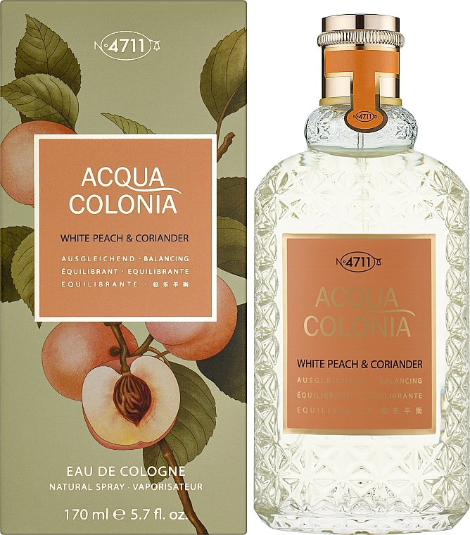 Maurer & Wirtz 4711 Acqua Colonia White Peach & Coriander - Eau de Cologne — Bild N4