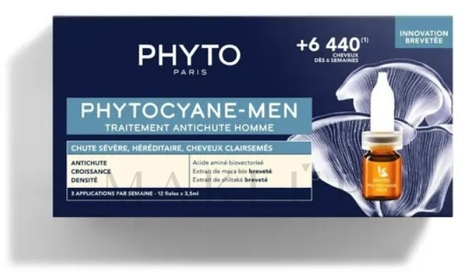 Ampullen gegen Haarausfall für Männer - Phyto Phytocyane Men Treatment — Bild 12 x 3.5 ml