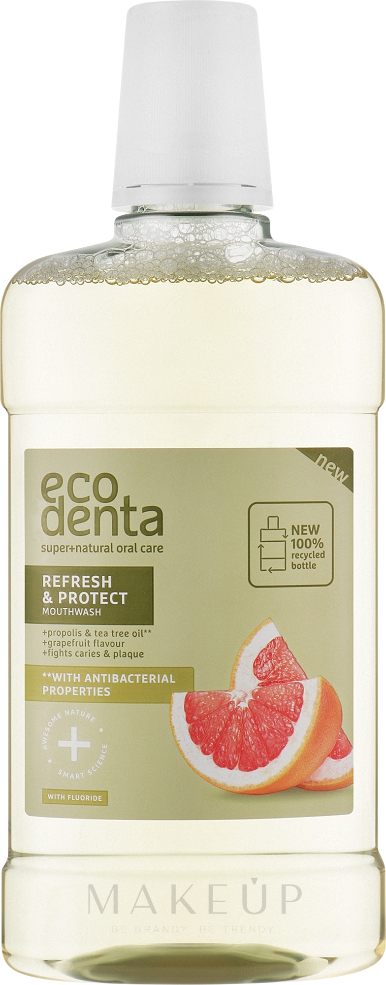 Mundwasser Grapefruit - Ecodenta Super+Natural Oral Care — Bild 500 ml