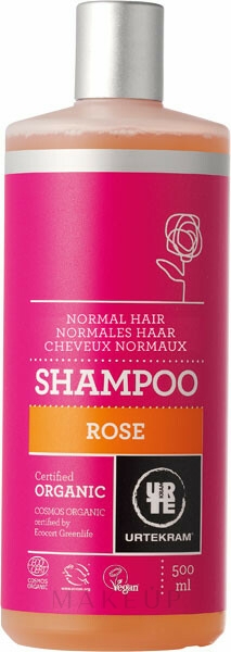 Feuchtigkeitsspendendes Shampoo für normales Haar mit Rosenextrakt - Urtekram Rose Shampoo Normal Hair — Bild 500 ml