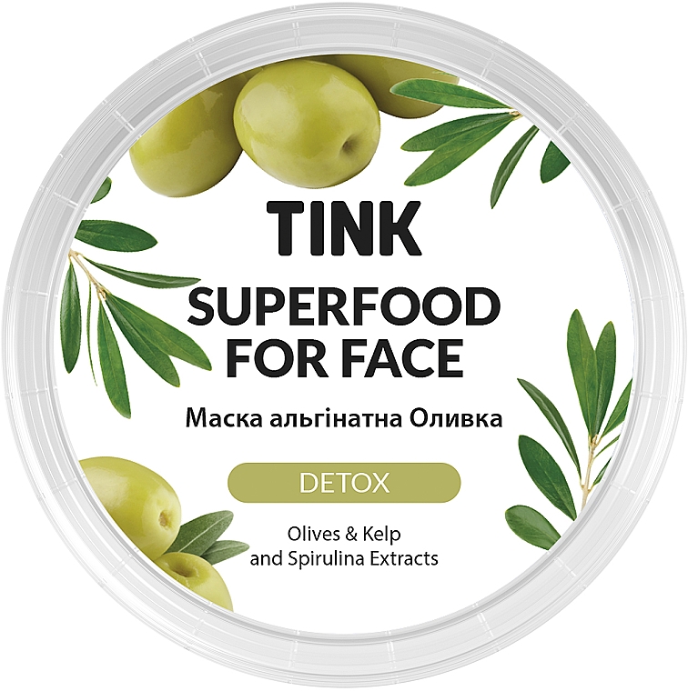 Alginatmaske mit Olive, Spirulina und Seetang - Tink SuperFood For Face Alginate Mask — Bild N2