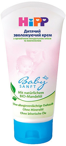 Feuchtigkeitsspendende Kindercreme mit Bio-Ringelblume - HiPP Babysanft Cream