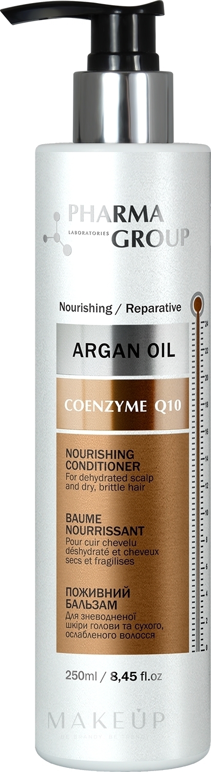 Pflegender Haarbalsam - Pharma Group Laboratories Argan Oil + Coenzyme Q10 Conditioner — Bild 250 ml