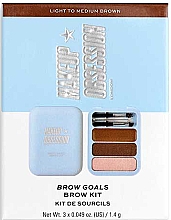 Augenbrauen-Set - Makeup Obsession Brow Goals Brow Kit — Bild N3