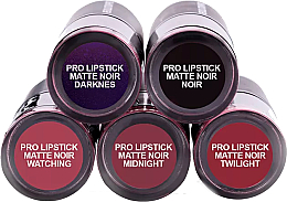 Lippenstift 5 St. - Revolution Pro 5 Lipstick Collection Matte Noir — Bild N2