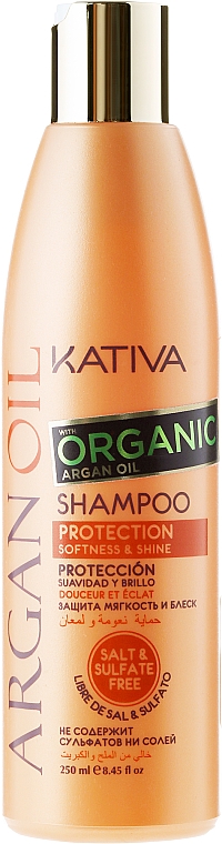 Feuchtigkeitsspendendes Shampoo mit Arganöl - Kativa Argan Oil Shampoo — Bild N1