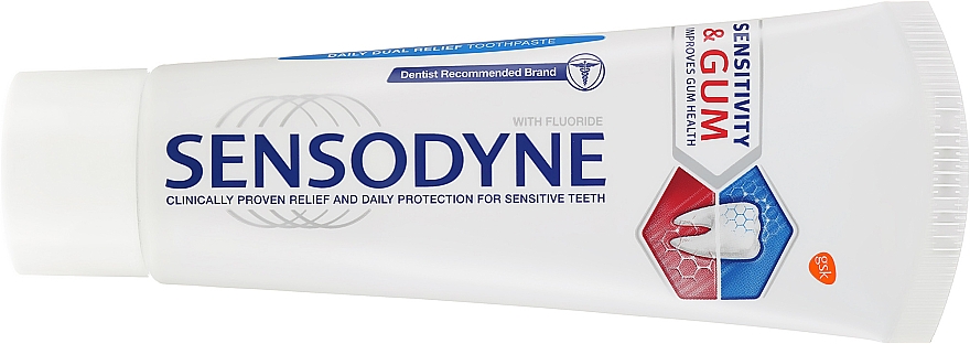 Zahnpasta für Schmerzempfindlichkeit und Zahnfleischbluten Sensitivity & Gum - Sensodyne Sensitivity & Gum — Bild N2