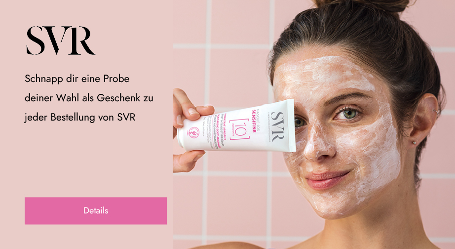 Beim Kauf eines beliebigen SVR-Produkts erhältst du eine gratis Probe von Sensifine Gesichtspflegeprodukten deiner Wahl