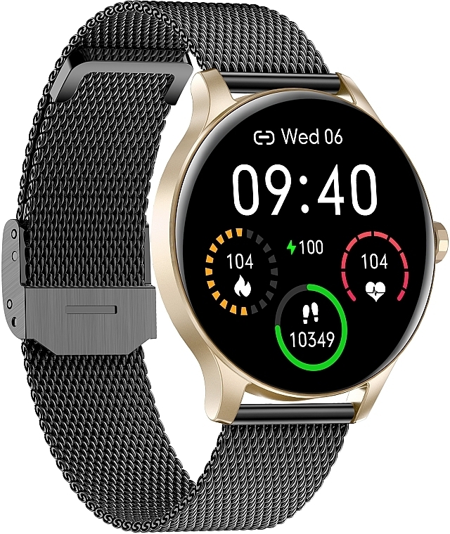 Smartwatch goldener Stahl - Garett Smartwatch Classy  — Bild N4
