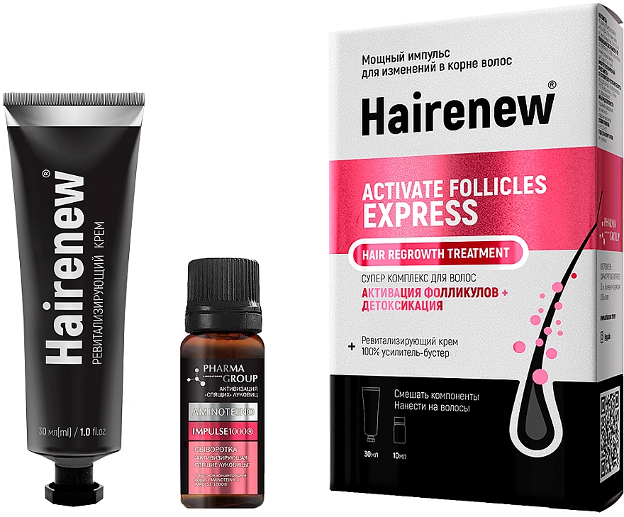 Innovativer aktivierender Detox-Komplex zum Haarwachstum - Hairenew Activate Follicles Express Treatment — Bild N2