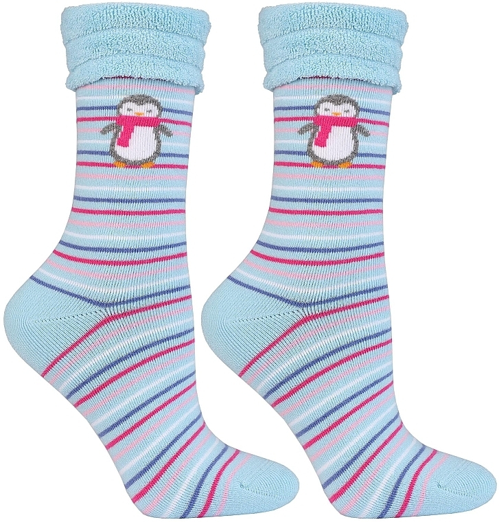 Wintersocken aus Frottee für Damen CSL450-038 blau - Moraj Frotte — Bild N1