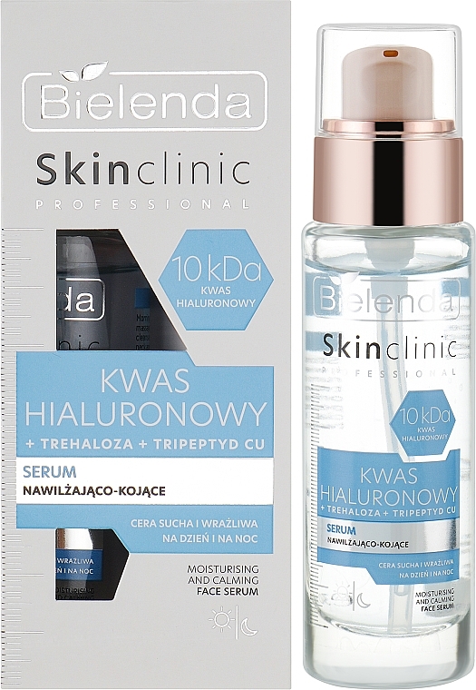 Feuchtigkeitsspendendes und beruhigendes Gesichtsserum - Bielenda Skin Clinic Professional Hyaluronic Acid — Bild N2
