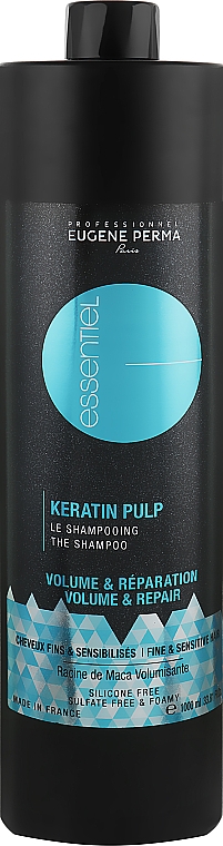 Shampoo für dünnes und geschädigtes Haar - Eugene Perma Essentiel Keratin Pulp Control Volume&Repair — Bild N4