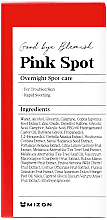 Beruhigendes Nachtserum gegen Akne und Hautunreinheiten - Mizon Pink Spot Good Bye Blemish Overnight Spot Care — Bild N2