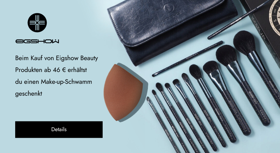 Beim Kauf von Eigshow Beauty Produkten ab 46 € erhältst du einen Make-up-Schwamm geschenkt