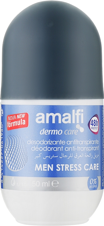 Deo Roll-on Antitranspirant - Amalfi Dermo Care Men Antiperspirant Deodorant Stress Care — Bild N1