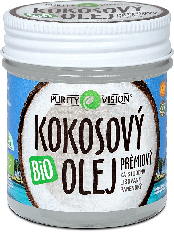 Kaltgepresstes Kokosnussöl für den Körper ohne Geruch - Purity Vision Bio Coconut Oil — Bild N1