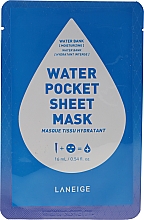 Düfte, Parfümerie und Kosmetik Feuchtigkeitsspendende Tuchmaske für das Gesicht - Laneige Water Pocket Sheet Mask Water Bank