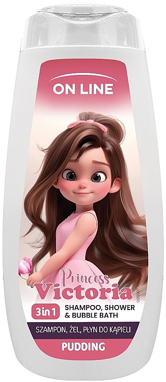 3in1 Shampoo, Gel, Badeschaum Pudding - On Line Kids Princess Victoria 3in1  — Bild N1