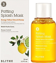 Wohltuende Gesichtsmaske mit Milchsäure und Fruchtextrakten - Blithe Energy Yellow Citrus and Honey Patting Splash Mask — Bild N4