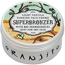 Düfte, Parfümerie und Kosmetik Solarium-Creme für trockene Haut mit Vanilleextrakt - Oranjito Superbronzer Light Vanilla