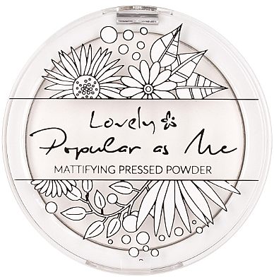 Mattierender gepresster Puder - Lovely Popular As Memattifying Pressed Powder — Bild N1