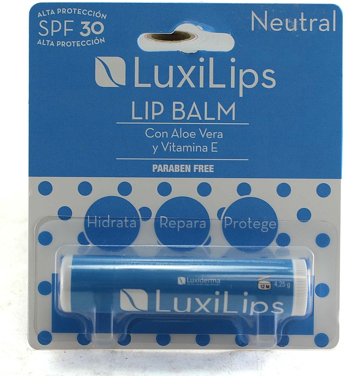 Lippenbalsam SPF30 - Luxiderma luxilips Smooth And Moisture Neutral Lip Balm — Bild N1