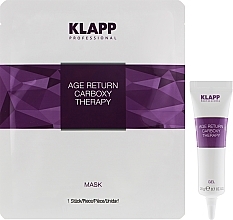 Düfte, Parfümerie und Kosmetik Carboxytherapie-Set - Klapp Age Return Carboxy Therapy Treatment (Gel 20g + Maske 1 St.) 