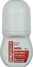 Deo Roll-on Antitranspirant - Borotalco Men Absolute Deo Roll-on Extra Dry Amber — Bild N1